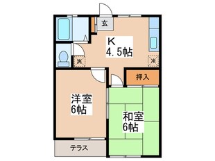 コ－ポエキップの物件間取画像